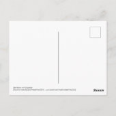 2004年にタバコ描を鉛筆で描いた紳士 ポストカード (裏面)