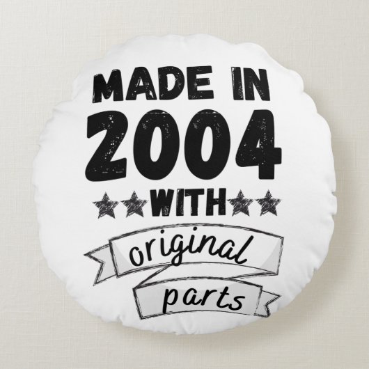 2004年に製造されたオリジナル部品 ラウンドクッション (正面)
