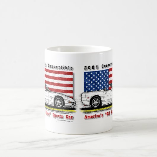 2004年のコルベットの変換可能なコーヒー・マグ コーヒーマグカップ (中央)