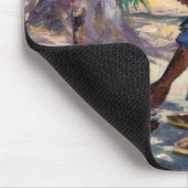 2004年を調理している女性 マウスパッド (コーナー)