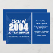 2004年クラス20年高校懇親会ロッカー 招待状 (正面/裏面)