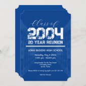 2004年クラス20年高校懇親会1イベント 招待状 (正面/裏面)