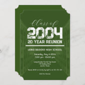 2004年クラス20年高校懇親会1イベント 招待状 (正面/裏面)