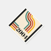 2004年レトロヴィンテージポスター マイルストーン誕生日 スタンダードカクテルナプキン (角)