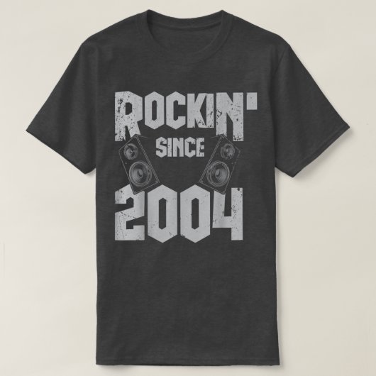 2004年以来ロックンロック音楽ファン18th Bir Tシャツ (デザイン正面)