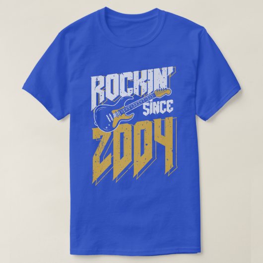2004年以来ロックンロック音楽ファン18th Bir Tシャツ (デザイン正面)