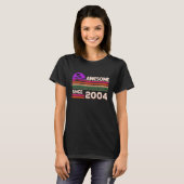 2004年以降の第18誕生日少年素晴らし女子 Tシャツ (正面フル)