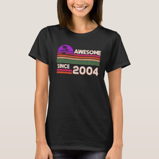 2004年以降の第18誕生日少年素晴らし女子 Tシャツ (正面)