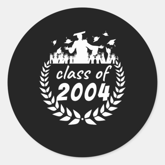 2004年卒業・懇親会デザイン ラウンドシール (正面)