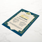 2004年度 優雅なクラス 20年ぶりの高校同窓会 箔招待状 (回転した状態)