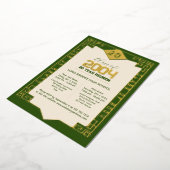 2004年度 優雅な20周年高校同窓会 箔招待状 (回転した状態)