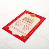 2004年度 優雅な20周年高校同窓会 箔招待状 (回転した状態)