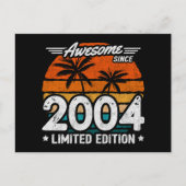 2004年生まれ限定版レトロ最高 2004年から最高 ポストカード (正面)