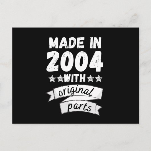 2004年製の純正部品使用 ポストカード (正面)