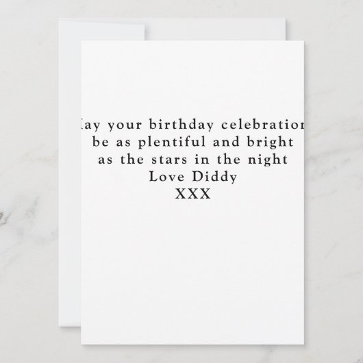 2004年誕生日生まれ2004年伝説の青い金ゴールドグリーティング カード (裏面)