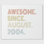 2004年17歳素晴らし以威厳がある来17誕生日 ラッピングペーパー (フラット)