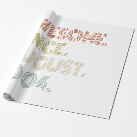 2004年17歳素晴らし以威厳がある来17誕生日 ラッピングペーパー (アンロールド)