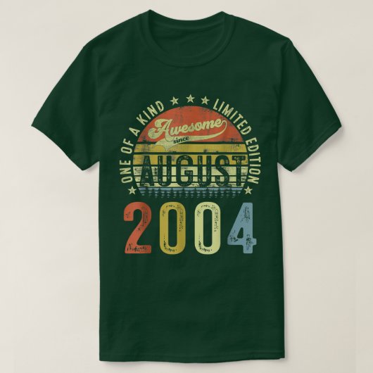 2004年18おもしろい日素晴らし以威厳がある後18歳 Tシャツ (デザイン正面)