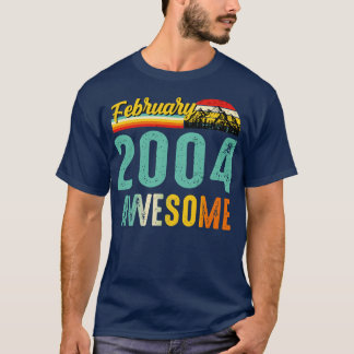 2004年2月誕生日ギフトシャツヴィンテージ2月 Tシャツ