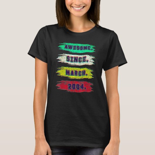 2004年3月からすごい18歳 Tシャツ (正面)