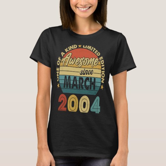 2004年3素晴らし月19日生誕19年 Tシャツ (正面)