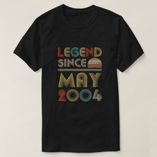 2004年5月の伝説ヴィンテージ16誕生日贈答品 Tシャツ (デザイン正面)