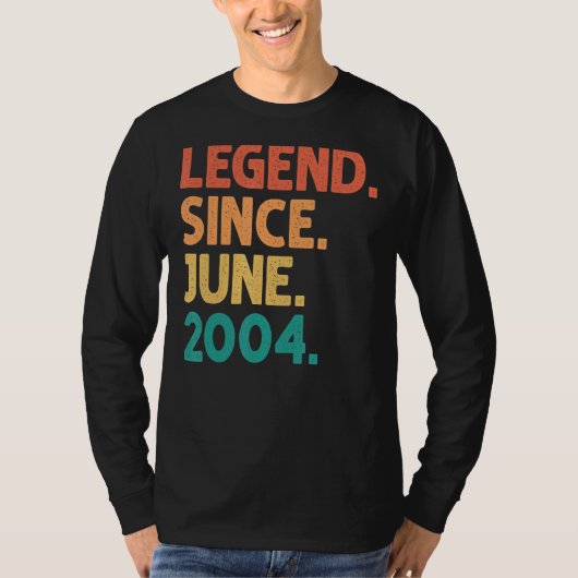 2004年6月以来18誕生日伝説18歳 Tシャツ (正面)