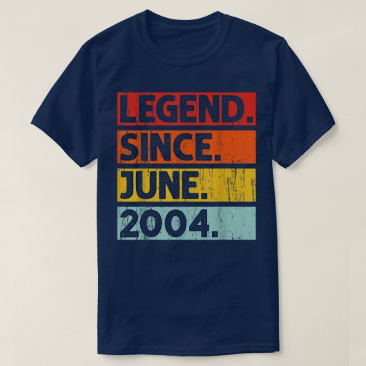 2004年6月18日誕生日ギフト伝説18 Tシャツ (デザイン正面)
