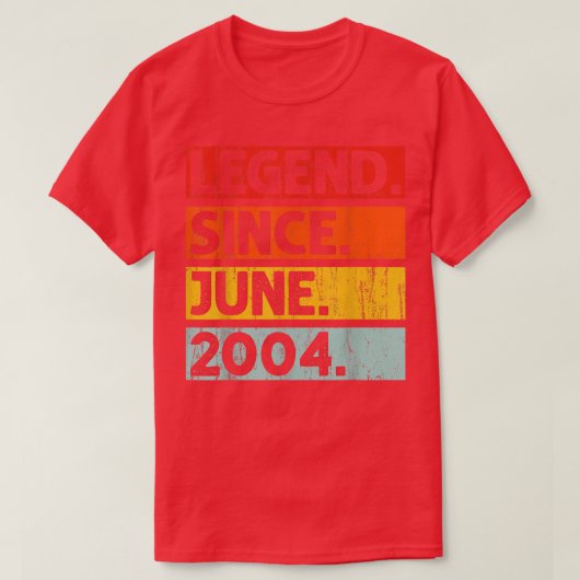 2004年6月18日誕生日ギフト伝説18 Tシャツ (デザイン正面)