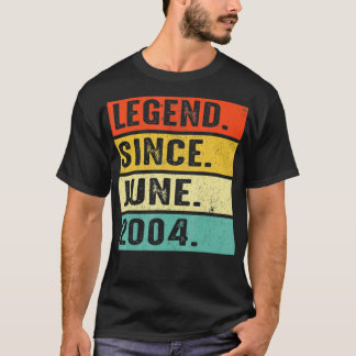 2004年6月18誕生日以来18歳の伝説 Tシャツ