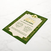 2004年 クラスの優雅な20年高校同窓会 箔招待状 (回転した状態)