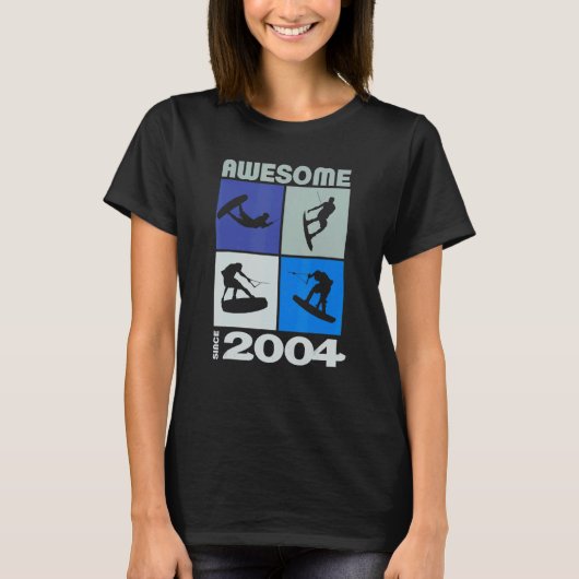 2004素晴らし年以来ウェイクボードライフスタイル Tシャツ (正面)