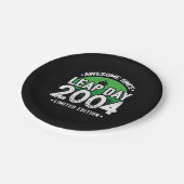 2004素晴らし年閏年日以後2月29誕生日 ペーパープレート (アングル)