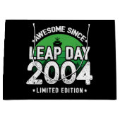 2004素晴らし年閏年日以後2月29誕生日 ラージペーパーバッグ (正面)