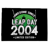 2004素晴らし年閏年日以後2月29誕生日 ラージペーパーバッグ (裏面)