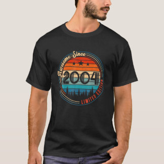 2004素晴らし年限定版18th誕生日ギフト tシャツ
