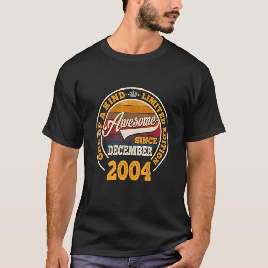 2004素晴らし年12月18誕生日18年 Tシャツ (正面)