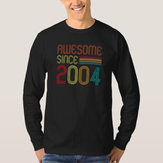 2004素晴らし年18歳レトロヴィンテージ18日 Tシャツ (正面)
