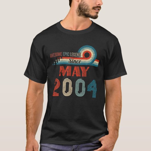 2004素晴らし年5月18誕生日G以来の叙事詩 Tシャツ (正面)