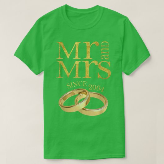 2004結婚年以来、17周年記念贈呈 Tシャツ (デザイン正面)