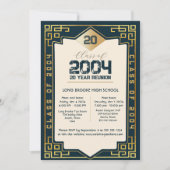 2004 エレガント 20年HS懇親会のアールデコクラス 招待状 (正面)