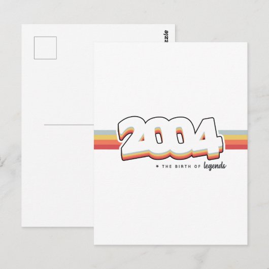 2004 伝説の誕生 ポストカード (正面/裏面)