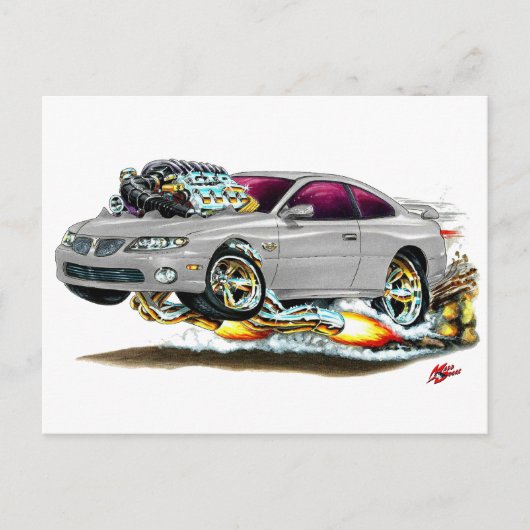 2004-06 GTO グレー カー ポストカード (正面)