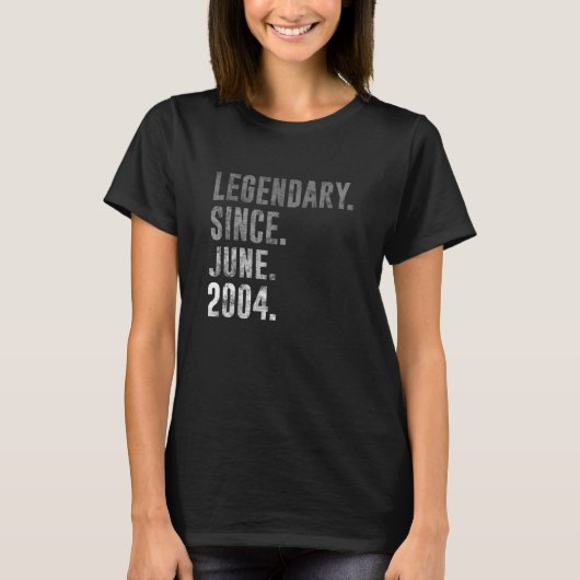 2004 18 2004年6月以来の伝説的な18誕生日Vi Tシャツ (正面)