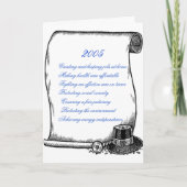 2005の休日の挨拶のためのDNCのプラットホーム シーズンカード (正面)