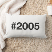2005ハッシュタグ20誕生日記念日 ランバークッション (ブランケット)