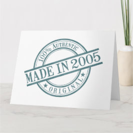 2005大きい挨拶で作られる カード