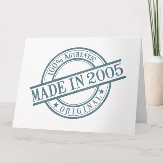 2005大きい挨拶で作られる カード (正面)