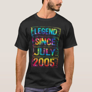 2005年から7月17日17誕生日タイDy Tシャツ