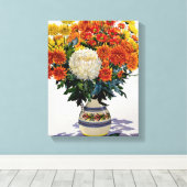 2005年のパターン（の模様が）ある菊 キャンバスプリント (インサイチュ (ウッドフロア))